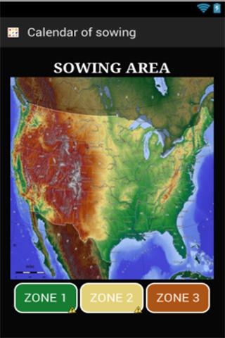 Calendar of sowing. Garden Screen 2