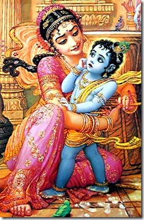 Krishna caught by mother Yashoda
