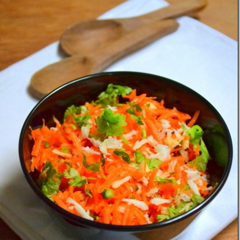 Carrot & Coconut Salad | Oil Free Cooking