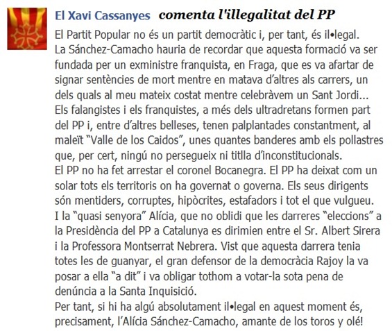 illegalitat del PP per Xavi Cassanyes