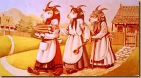 iedul cu trei capre
