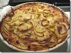 Potato spinach galette Potato spinach galette