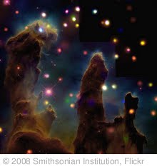 'The Eagle Nebula (M16): Peering Into the Pillars of Creation (A nearby star-forming region about 7,000 light years from Earth.)' photo (c) 2008, Smithsonian Institution - license: http://www.flickr.com/commons/usage/