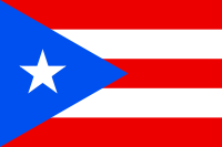 Flag of the Commonwealth of Puerto Rico, a US territory