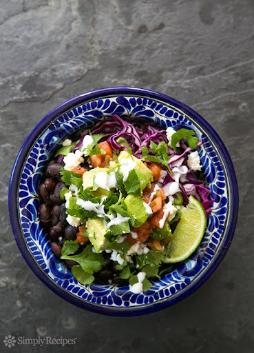Black Bean Burrito Bowl on Simply Recipes