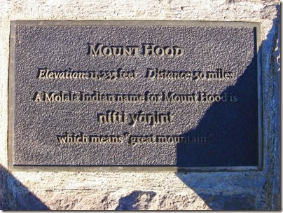 IMG_9236 Mount Hood Plaque at Council Crest Park in Portland, Oregon on October 23, 2007