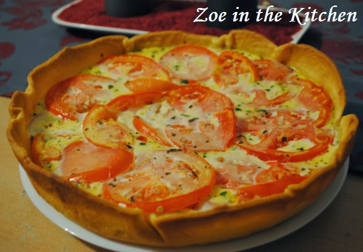 Quiche aux lardons, chèvre et tomates / Bacon, goat cheese and tomato