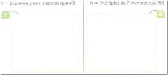 Actividad Escribe en el diagrama de venn los elementos que pertenecen a cada con junto