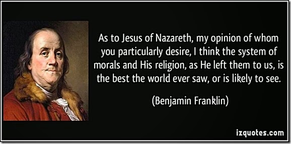 Franklin- Moral System of Jesus & Christianity best ever