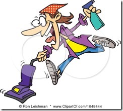 1048444-Royalty-Free-RF-Clip-Art-Illustration-Of-A-Cartoon-Spring-Cleaning-Woman-Vacuuming