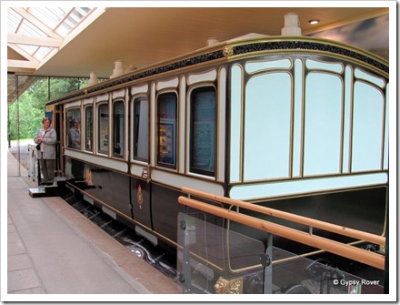 The LNWR Royal carriage at Ballater Station museum.