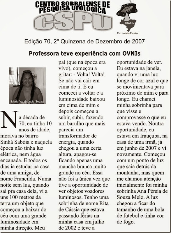 Edição 70, 2ª Quinzena de Dezembro de 2007