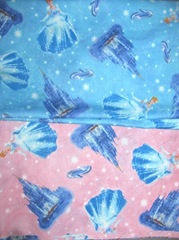 cinderella fabric blue n pink