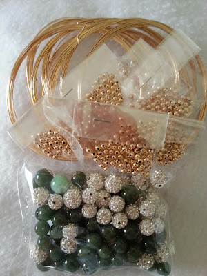 Good filed wire, gemstones and beads for wire wrapping sparkly crystal rings