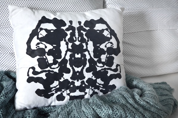 DIY Rorschach Inkblot Pillow