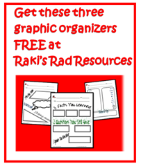 Get these free graphic organizers by filling out a quick survey at Raki's Rad Resources
