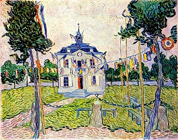 auvers-town-hall-in-14-july-1890 auvers-town-hall-in-14-july-1890