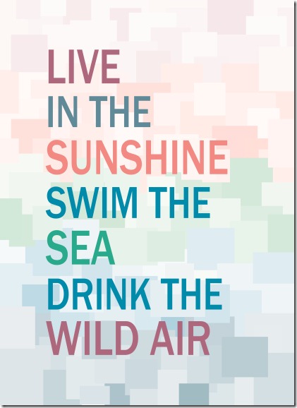 Live in the Sunshine Print small