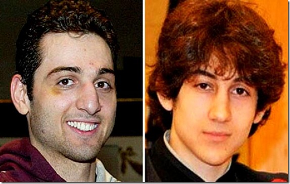 Tamerlan Tsarnaev, left, and Dzhokhar Tsarnaev. Photograph AP