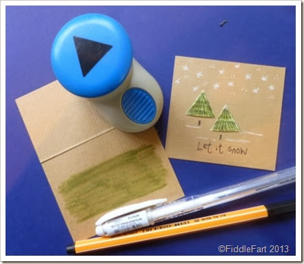 Christmas Tree Card Kraft Card