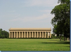 9508 Nashville, Tennessee - Discover Nashville Tour - downtown Nashville - Centennial Park - the Parthenon (from the side), a full-scale replica of the original Parthenon in Athens