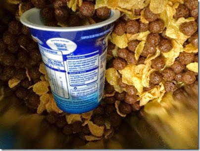 Corn flake with choco cereal