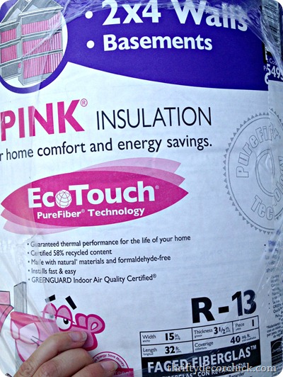 picking out insulation