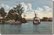 Steamer tweed river postcard
