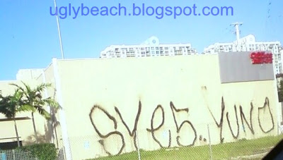 Miami Beach graffiti SYE5 and YUNO