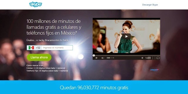 Skype regala 100 millones de minutos para llamar a cualquier fijo o móvil de México