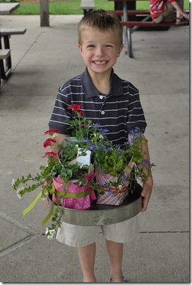 Luke with Plants