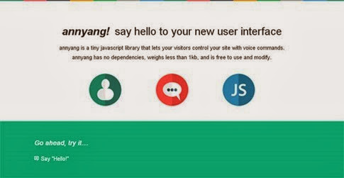 Annyang - navega en tu página web con comandos de voz
