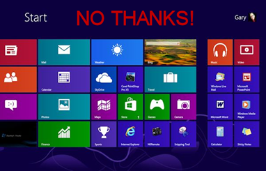  Windows 8 No Thanks