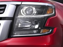 2015 Chevrolet Tahoe in Crystal Claret grill view from New York Reveal
