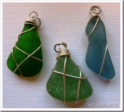 sea glass pendants