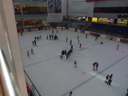 Obiective turistice Dubai: patinoar la Dubai Mall