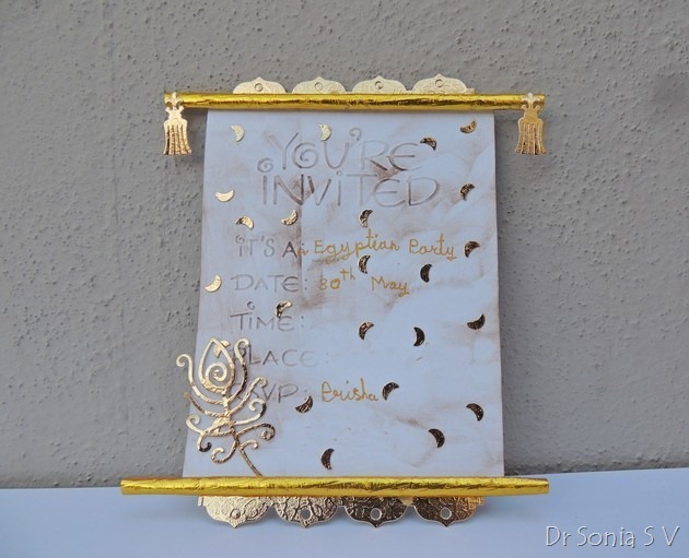 cards crafts kids projects scroll shaped invitation scroll card