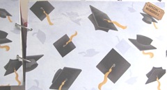 Katies graduation book double page hats