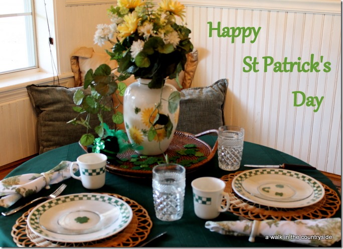 st patrick's day table