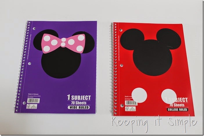 Disney themed notebooks (5)