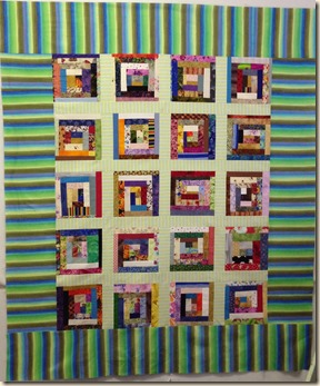Log Cabin Charity Quilt