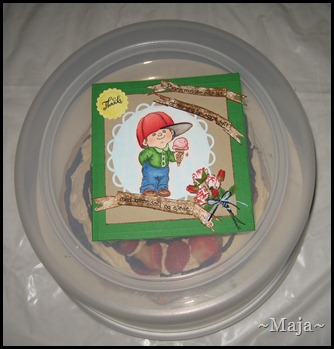 2012-06-29 Marianne lager kort og kake til Eikenga barnehage 001