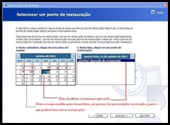 Imagem-selecionar ponto de restauração Imagem-selecionar ponto de restauração
