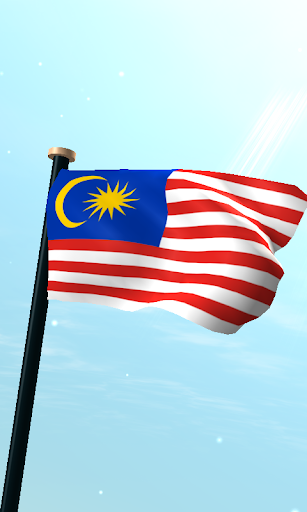 马来西亚旗3D免费动态壁纸