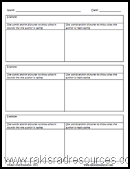 Teach idioms and figurative language using the novel Mister and Me with this free, printable sheet.