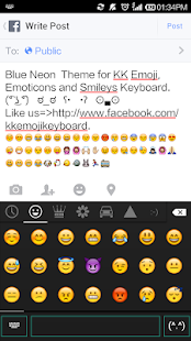 Blue Neon - Emoji Keyboard