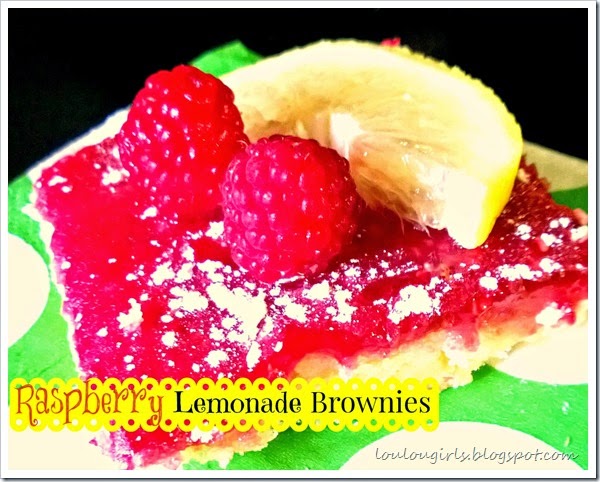 raspberry lemonade brownies