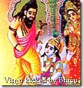 Vishnu kicked by Bhrigu