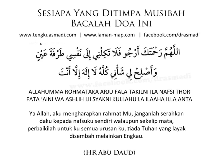 Adab Dan Doa Ketika Kita Mendapat Musibah Dari Allah Doa Buku