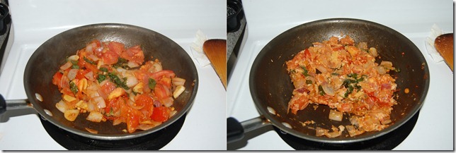 Onion tomato chutney process